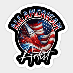 All American Artist Sticker